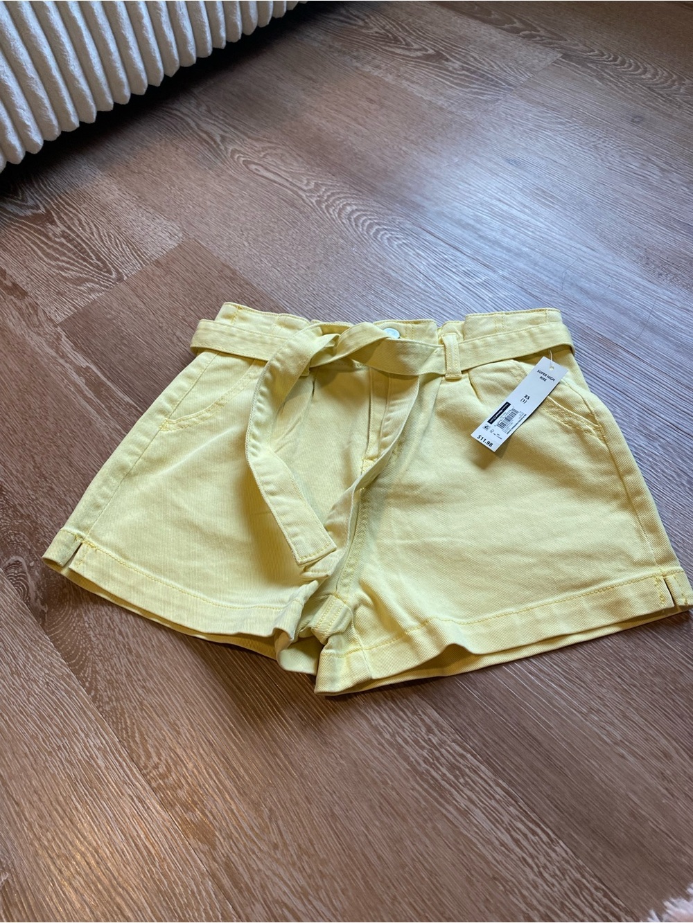 No Boundaries High-Waist Tie Belt Shorts